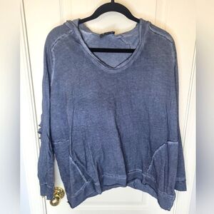 POL Hoodie With Intentional Distress. Sz S NWOT